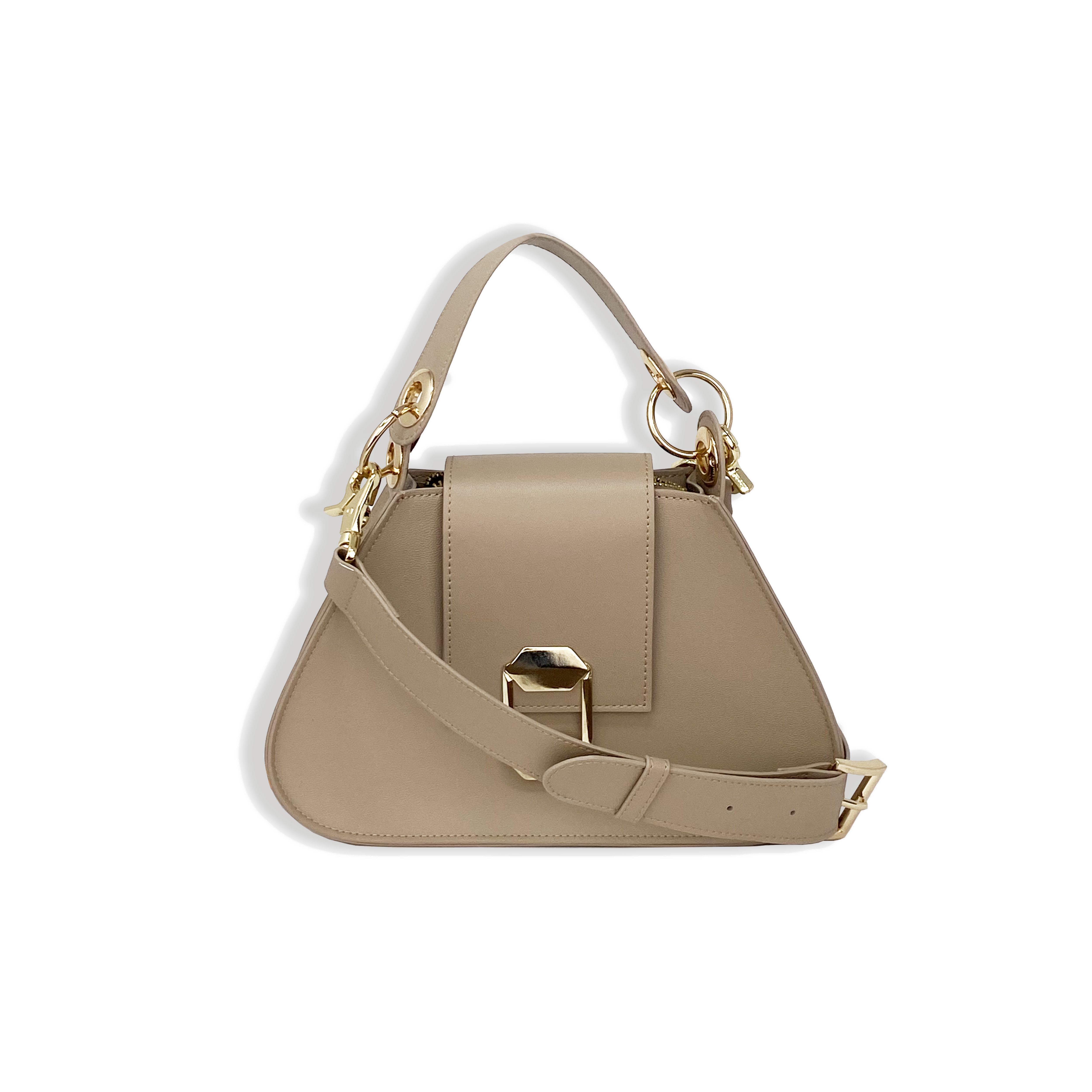 Fotos Producto Caletia Confondo_0014s_0003_Bolsas_diseno_mexicano_moda_BalancaBeigeFrente 2 copy Removable Strap Crossbody Handbag - Image 1