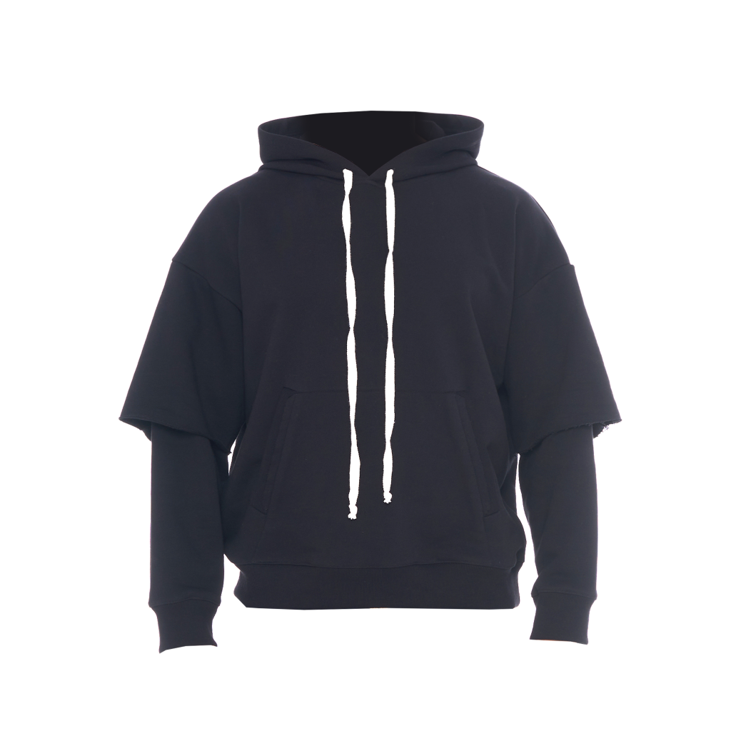 oversized black nike hoodie